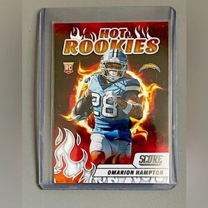 Panini Score Hot Rookies Omarion Hampton Football Card